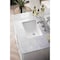 James Martin Vanities Athens 36in Single Vanity, Glossy White w/ 3 CM Carrara White Top E645-V36-GW-3CAR - alternate 6